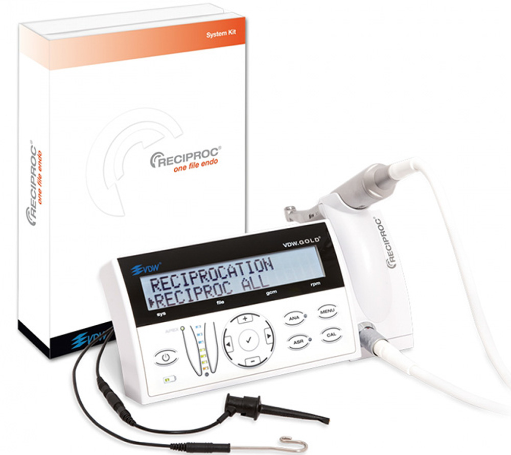 VDW Gold Reciproc + Sirona 6.1 эндомотор с функцией Reciproc, апекслокатором и угловым наконечником Sirona 6.1