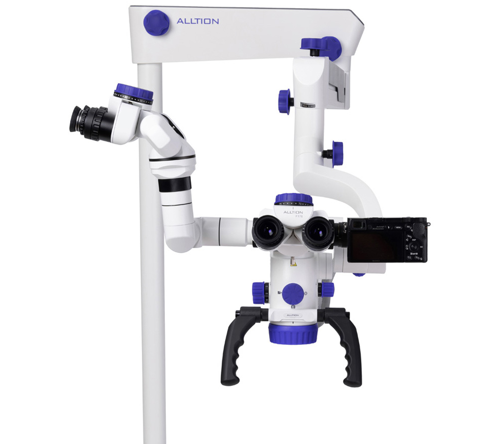 ALLTION AM-5000VF стоматологический микроскоп с вариоскопом и флуоресцентным режимом
