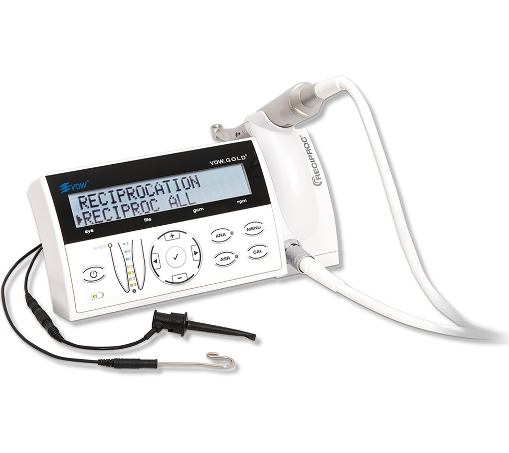 VDW Gold Reciproc + Sirona 6.1 эндомотор с функцией Reciproc, апекслокатором и угловым наконечником Sirona 6.1