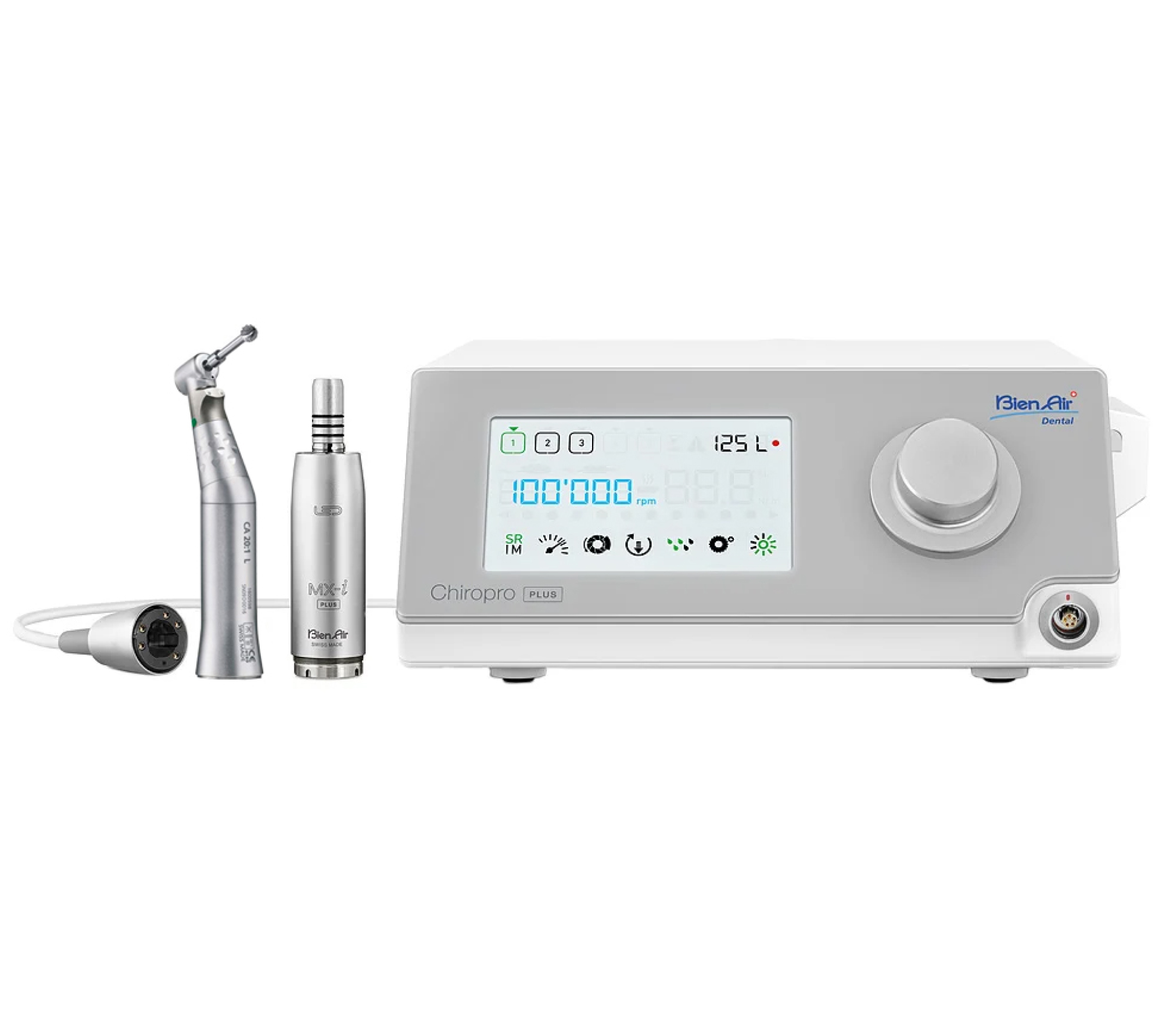 Bien-Air Chiropro Plus 3rd Gen физиодиспенсер, с угловым наконечником Micro-Series CA 20:1 L, с подсветкой