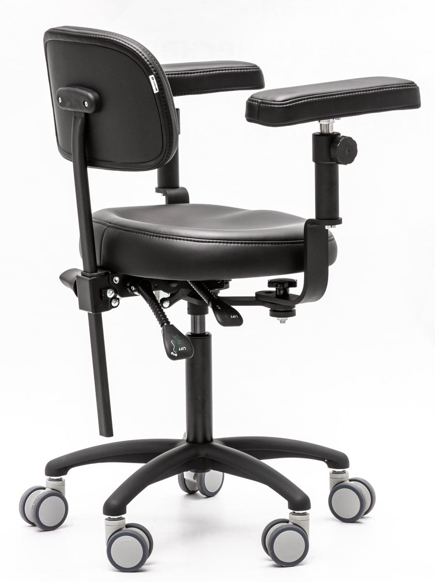 Стул микроскописта Mercury STANDART Black, HX001-36