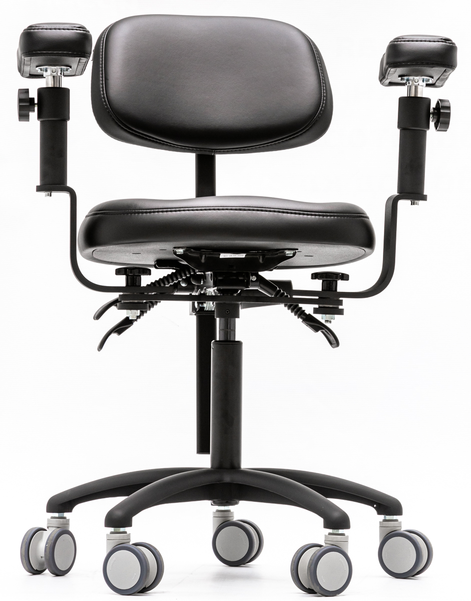 Стул микроскописта Mercury STANDART Black, HX001-36