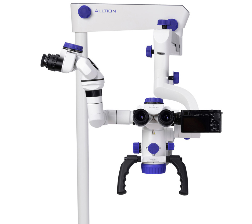 ALLTION AM-5000VF стоматологический микроскоп с вариоскопом и флуоресцентным режимом